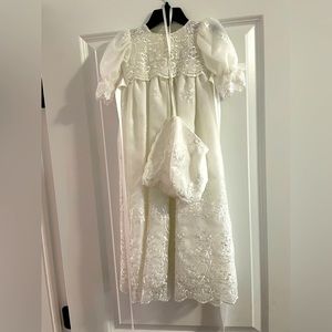 Christening gown with cap